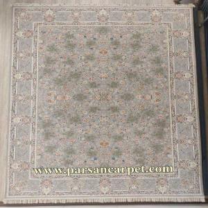 قیمت فرش 1200 شانه هایبالک زمینه نقره ای افشان کد 22101