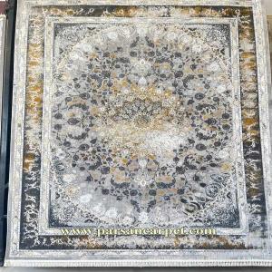 خرید فرش 1200 شانه دلفینی گل برجسته طرح آوا | فرش پتینه وینتیج کاشان