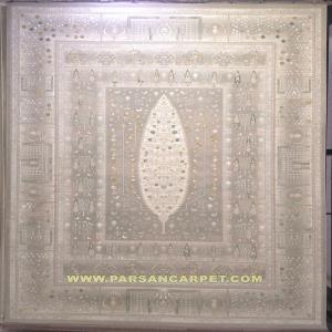 خرید آنلاین فرش 1200 شانه طرح درخت زندگی