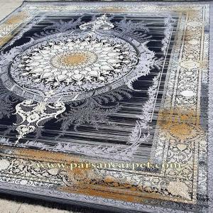 قیمت فرش 1200 شانه طرح ونیز سرمه ای | خرید مستقیم از کارخانه