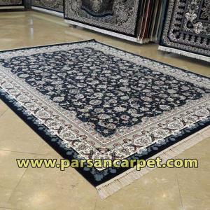فرش 1200 شانه گل برجسته طرح گوهر افشان