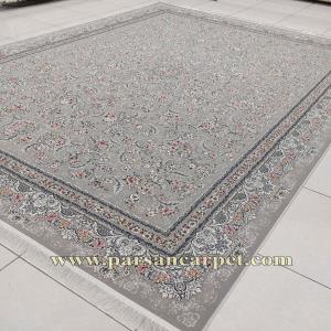 خرید فرش 1200 شانه نقره ای طرح رزالین