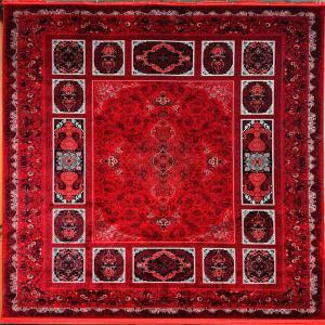 فرش 1200 شانه 9 رنگ طرح کتیبه | فرش 1200 شانه لاکی