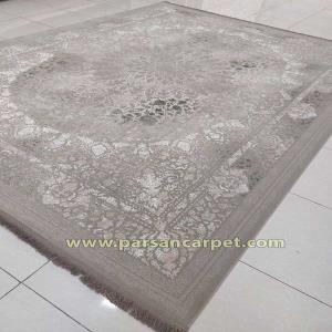 خرید اینترنتی فرش 1200 شانه پتینه وینتیج مدل نیهان | فرش گل برجسته
