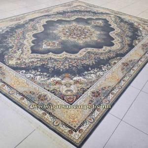 فروش آنلاین فرش ماشینی 1200 شانه گل برجسته کاشان مدل 109