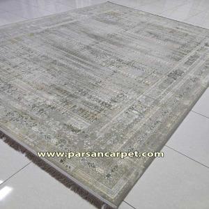 خرید فرش 1200 شانه گل برجسته طرح بلوچی | رنگ فیلی