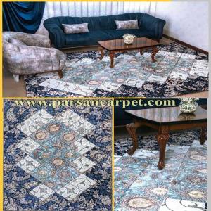 فرش 1200 شانه چهل تیکه کاشان با طرح سفارشی
