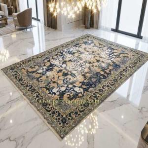 فروش اینترنتی فرش 1200 شانه گل برجسته پتینه طرح مانی