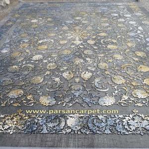 خرید فرش 1200 شانه ارزان قیمت کد 1602 | فرش طلاکوب برجسته