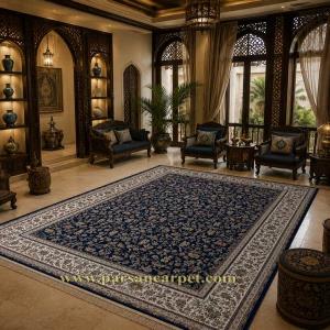 فرش 1500 شانه سرمه ای کد 5330 | قیمت وخرید فرش