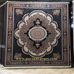فرش 500 شانه طرح آرشیدا سرمه ای