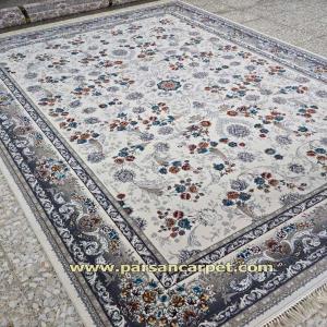 خرید اینترنتی فرش 500 شانه ورژن طرح نویان کرم با قیمت مناسب