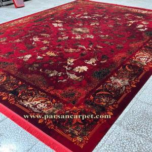 خرید اینترنتی فرش 700 شانه پتینه افشان لاکی