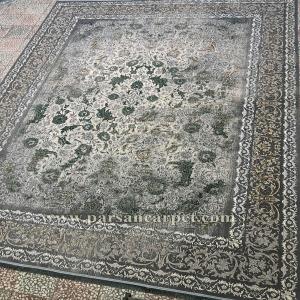 قیمت فرش 700 شانه درجه یک پتینه ترمه ای کد 420