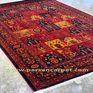 قیمت 700 شانه سنتی طرح خشتی اکریلیک درجه یک | فرش لاکی رنگ