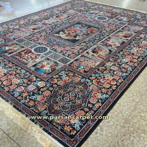 قیمت فرش 700 شانه طرح باغ ارم | فرش تمام اکریلیک درجه یک