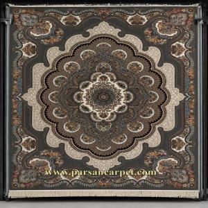 فرش طرح باغ ملک 700 شانه دودی اکریلیک