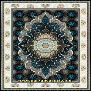 فرش 700 شانه 8 رنگ کاشان | فرش طرح رخسار