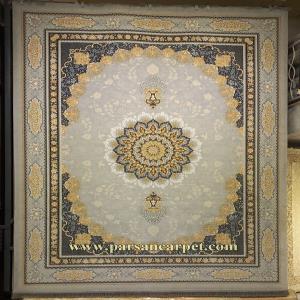 فرش ماشینی 700 شانه طلاکوب طرح شیفته