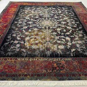 خرید فرش 700 شانه طرح یاقوت پتینه تمام اکریلیک درجه یک