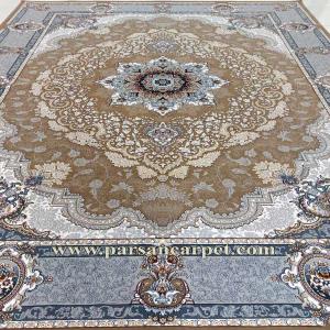 فرش 700 شانه ده رنگ طرح کرشمه بژ