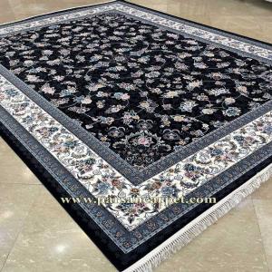فرش 700 شانه مدل گیلدا سرمه ای | کارخانه کاشان