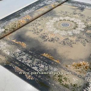 خرید اینترنتی فرش 700 شانه طرح پرنیان فیلی | طراحی وینتیج پتینه