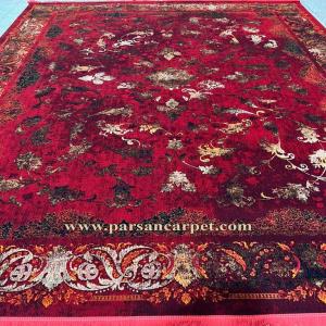 خرید اینترنتی فرش 700 شانه پتینه افشان لاکی