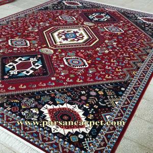 فرش 700 شانه ماشینی سنتی طرح سه حوض | فرش کاشان