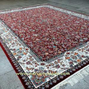 فروش ویژه فرش ماشینی طرح افشان سارینا با رنگ لاکی