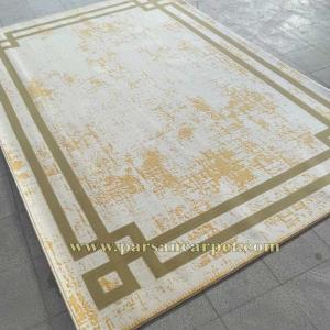 فرش ماشینی وینتیج 700 شانه طرح درنا اکریلیک