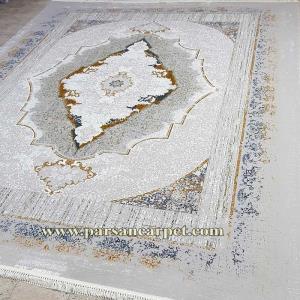 فروش اینترنتی فرش 700 شانه طرح پاییزان نقره‌ای با قیمت کارخانه