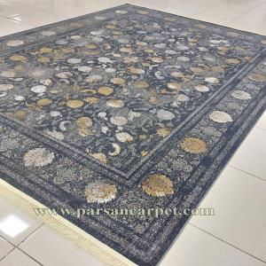 فرش 700 شانه پتینه وینتیج مدل نرگس دودی