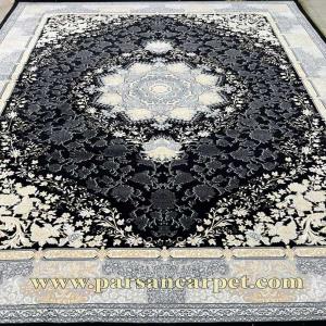 فرش 700 شانه طلاکوب برجسته ورژن مدل لعیا