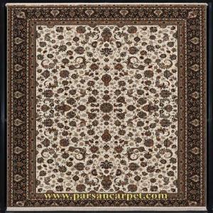 فرش 700 شانه افشان کرم طرح کلاسیک