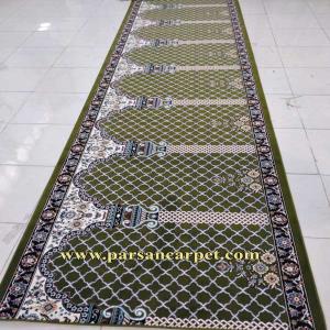 قیمت عمده سجاده فرش 700 شانه سبز محرابی