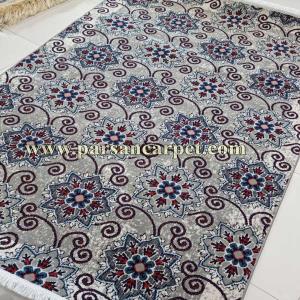 قیمت عمده گلیم ماشینی درجه یک طوسی کاشان کد 164