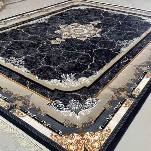 خرید فرش 700 شانه سرمه‌ای جدید طرح اورانوس با قیمت کارخانه