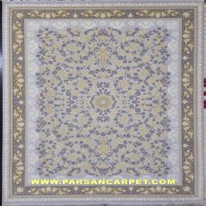 فروش مستقیم فرش 1200 شانه گل برجسته کد 1216 نقره ای