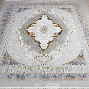 فروش اینترنتی فرش 700 شانه طرح پاییزان نقره‌ای با قیمت کارخانه