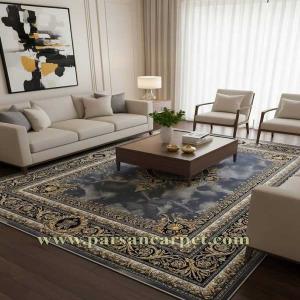 خرید آنلاین فرش 700 شانه دلفینی طرح ورساچ | فرش 700 شانه اصل