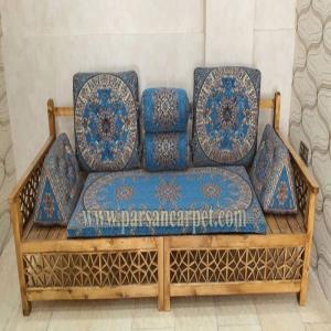 پشتی خلیجی درجه یک ترمه یزد آبی