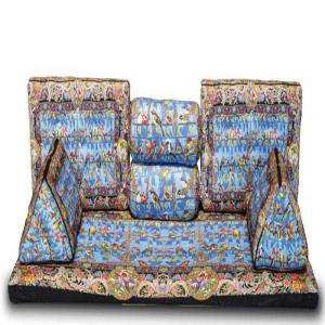 خرید پشتی سنتی 9 تیکه | پشتی شاه نشین و خلیجی