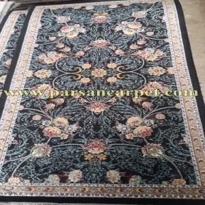فروش عمده پشتی فرش ماشینی ارزان سرمه ای