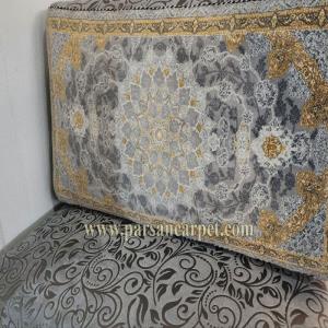 تولیدی پشتی الیافی با پارچه مخمل طرح دار