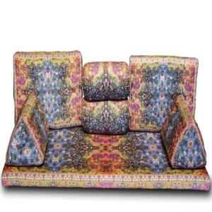 فروش پشتی شاه‌نشین مدل خلیجی | پشتی سنتی 7 تیکه