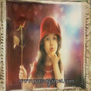  سفارش آنلاین تابلو فرش چاپی عکسی دستباف گونه زیبا کد 191