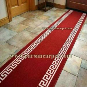 گلیم فرش تشریفاتی ارزان حاشیه ورساچه قرمز