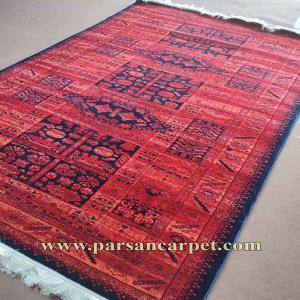 گلیم فرش ماشینی سنتی طرح گبه 350 شانه کد  3118