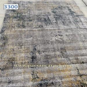 گلیم فرش فانتزی ماشینی 350 شانه ارزان مدل 3300